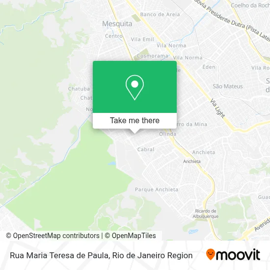 Rua Maria Teresa de Paula map