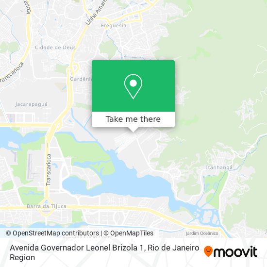 Avenida Governador Leonel Brizola 1 map