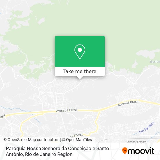 Mapa Paróquia Nossa Senhora da Conceição e Santo Antônio