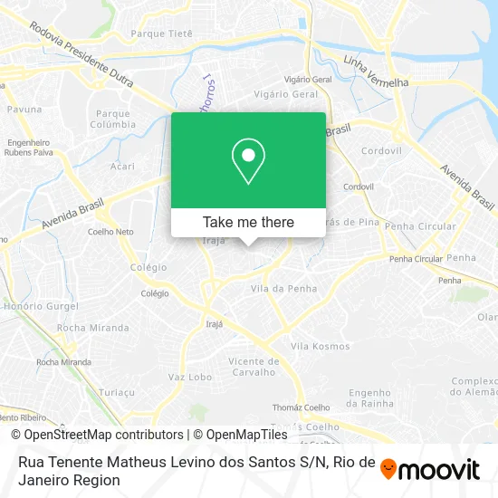Rua Tenente Matheus Levino dos Santos S / N map