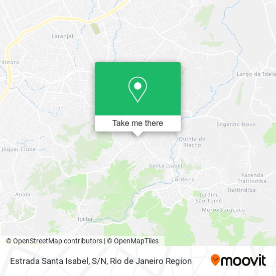 Estrada Santa Isabel, S/N map