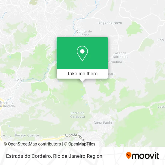 Estrada do Cordeiro map