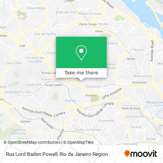 Rua Lord Baden Powell map
