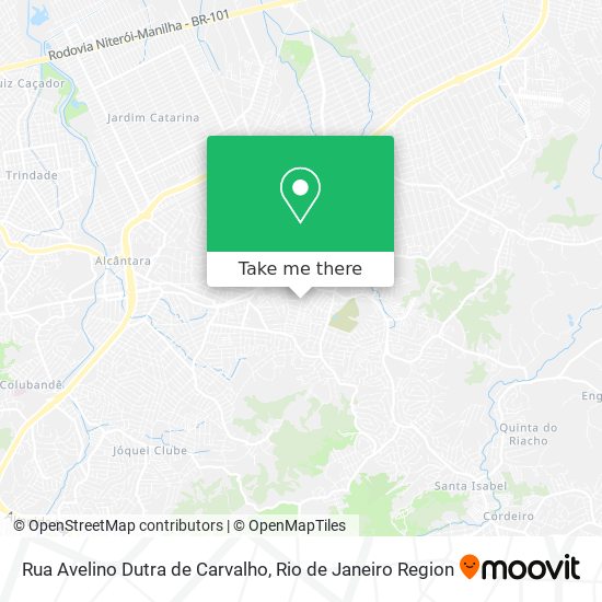 Rua Avelino Dutra de Carvalho map