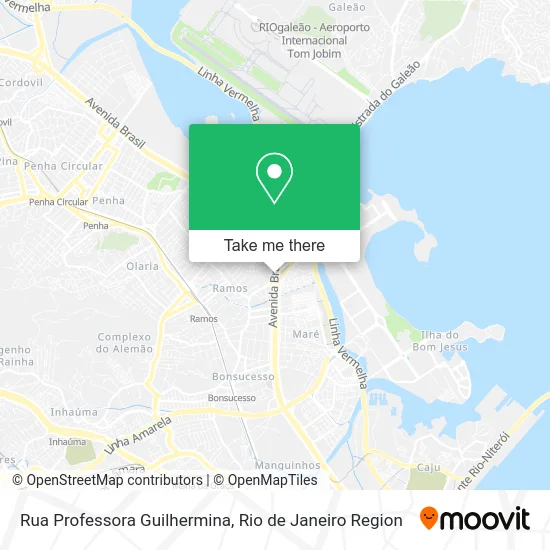 Rua Professora Guilhermina map