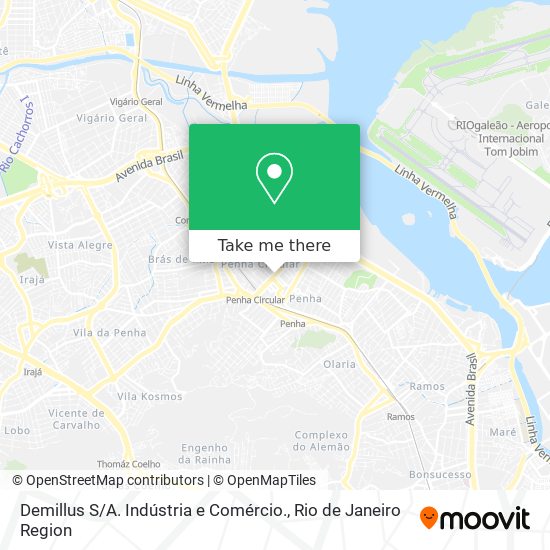 Demillus S / A. Indústria e Comércio. map