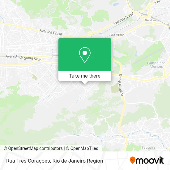 Rua Três Corações map
