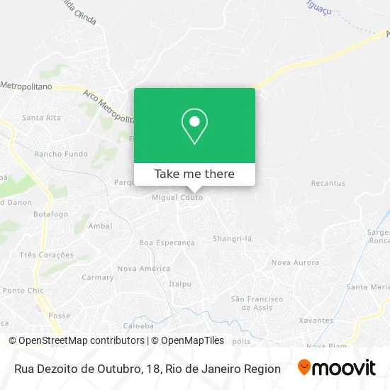 Rua Dezoito de Outubro, 18 map