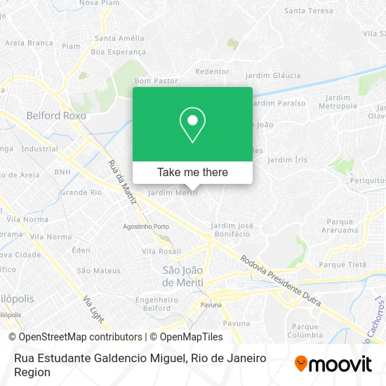 Rua Estudante Galdencio Miguel map
