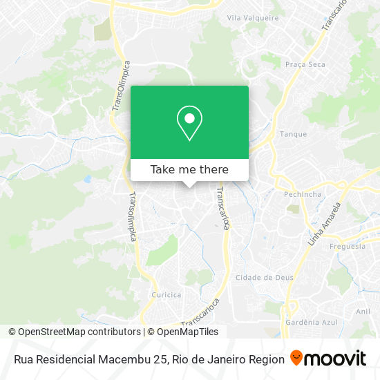Mapa Rua Residencial Macembu 25