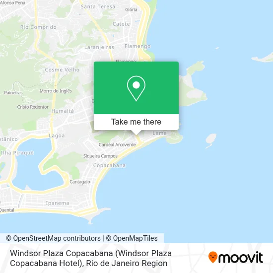 Windsor Plaza Copacabana map