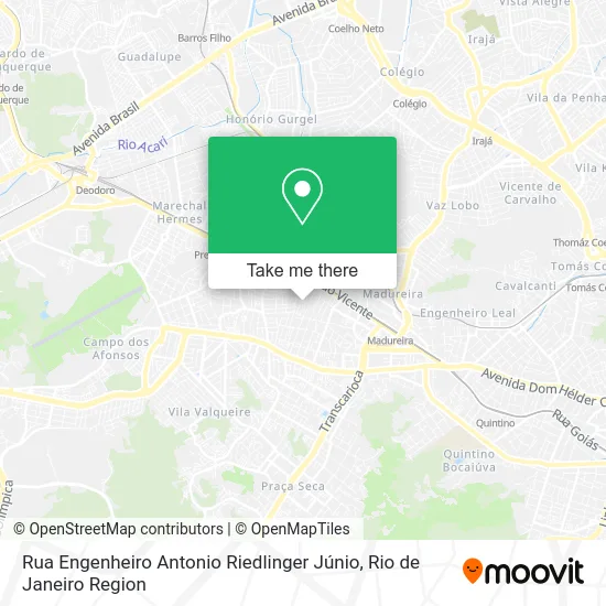 Rua Engenheiro Antonio Riedlinger Júnio map