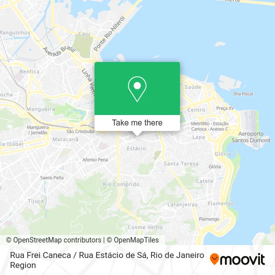 Rua Frei Caneca / Rua Estácio de Sá map