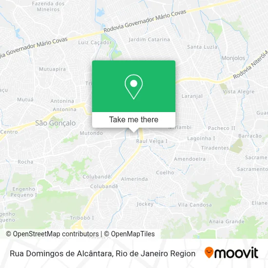 Rua Domingos de Alcântara map