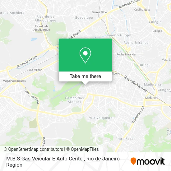 M.B.S Gas Veicular E Auto Center map