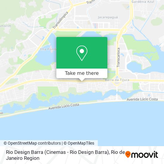 Rio Design Barra map