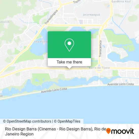 Rio Design Barra map
