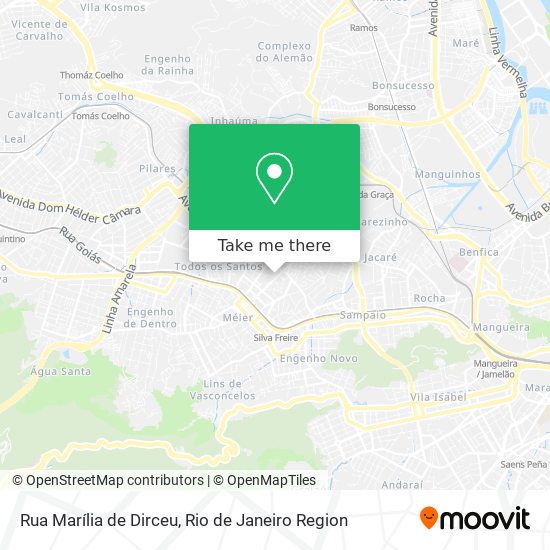 Mapa Rua Marília de Dirceu