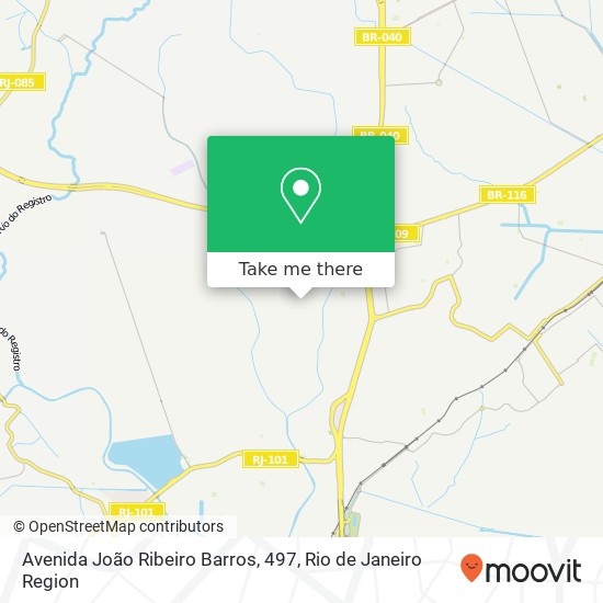 Mapa Avenida João Ribeiro Barros, 497