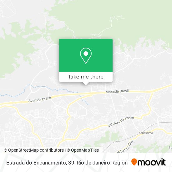 Estrada do Encanamento, 39 map