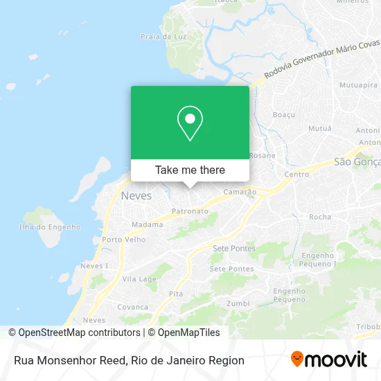 Rua Monsenhor Reed map