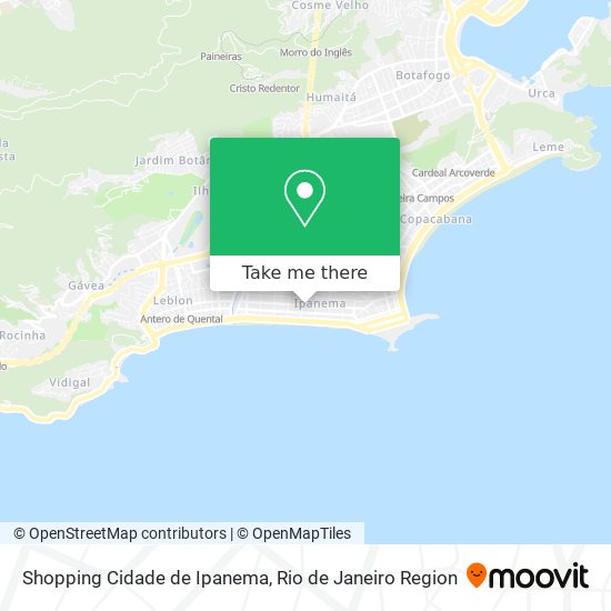 Shopping Cidade de Ipanema map