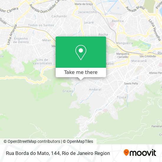 Mapa Rua Borda do Mato, 144