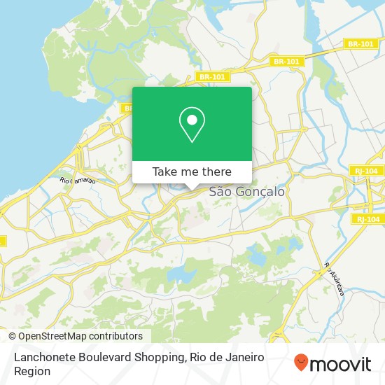 Lanchonete Boulevard Shopping map