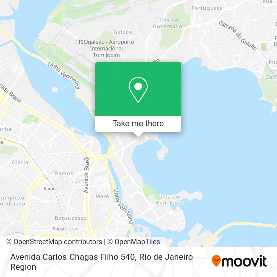 Avenida Carlos Chagas Filho 540 map