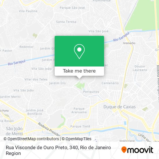Mapa Rua Visconde de Ouro Preto, 340