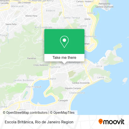 Escola Britânica map