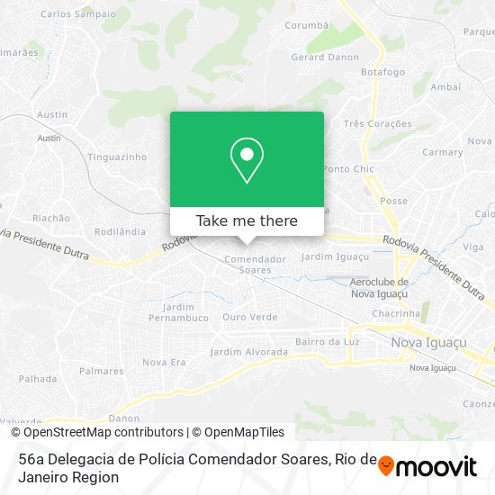 56a Delegacia de Polícia Comendador Soares map