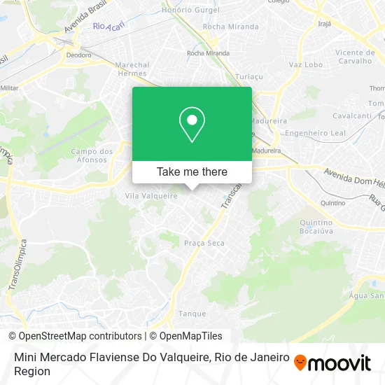 Mini Mercado Flaviense Do Valqueire map