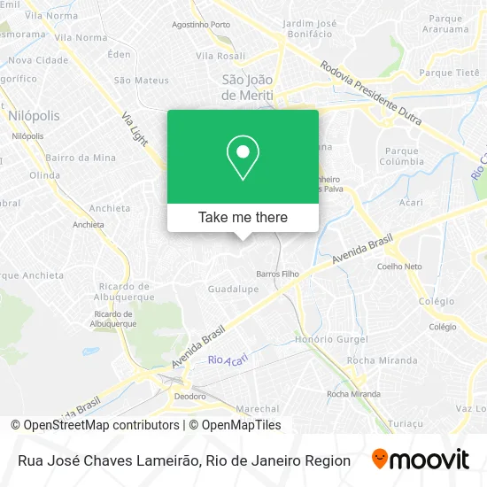 Rua José Chaves Lameirão map