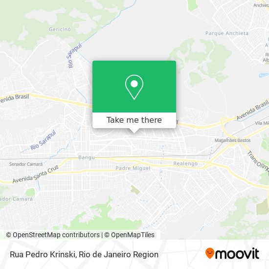 Mapa Rua Pedro Krinski