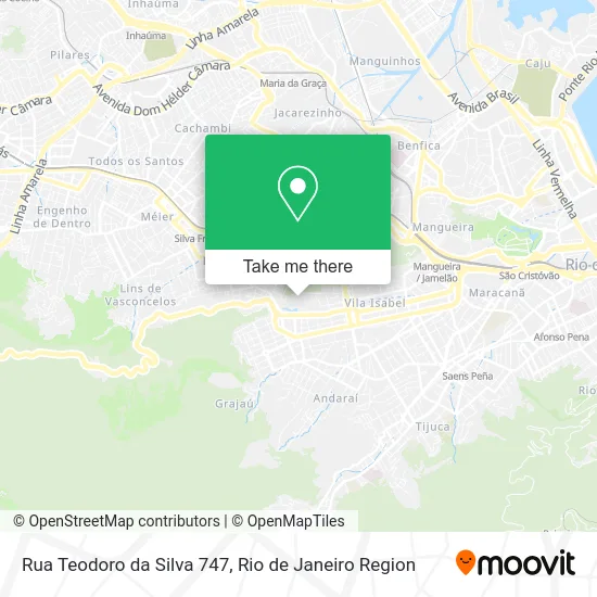 Rua Teodoro da Silva 747 map
