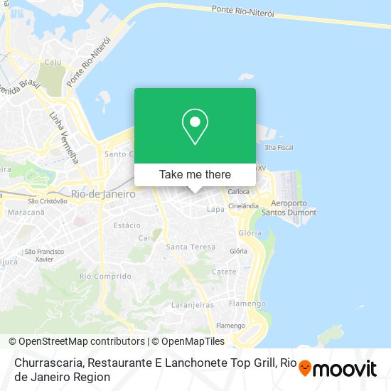 Churrascaria, Restaurante E Lanchonete Top Grill map