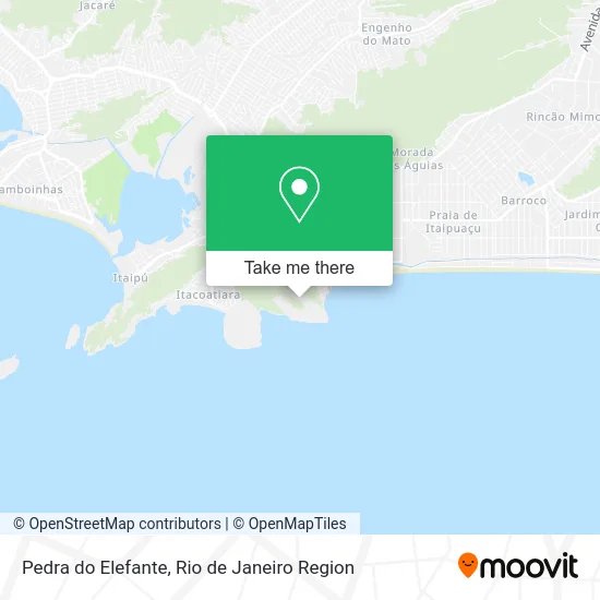 Pedra do Elefante map