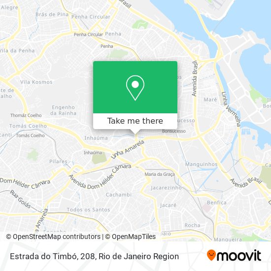 Estrada do Timbó, 208 map