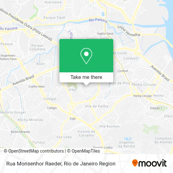 Rua Monsenhor Raeder map