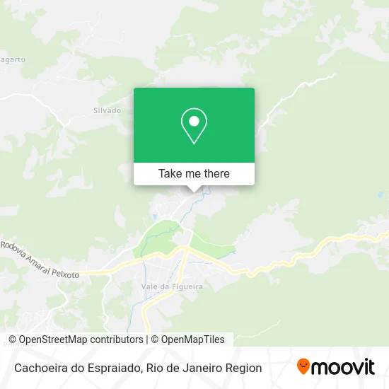 Cachoeira do Espraiado map