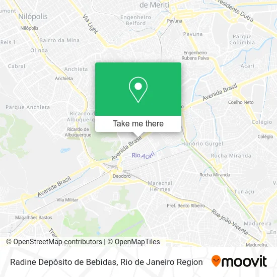 Radine Depósito de Bebidas map