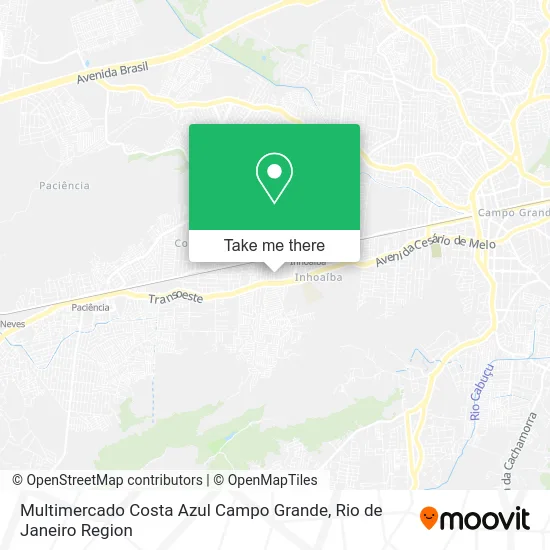 Multimercado Costa Azul Campo Grande map