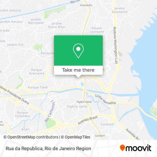 Rua da Republica map