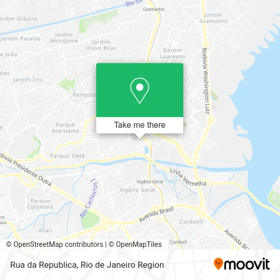 Rua da Republica map