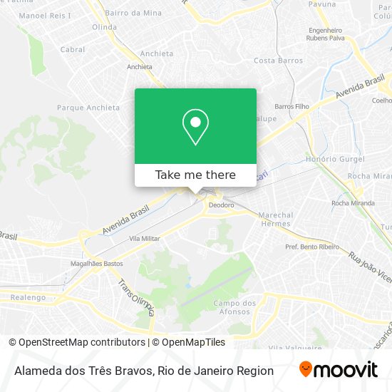 Alameda dos Três Bravos map