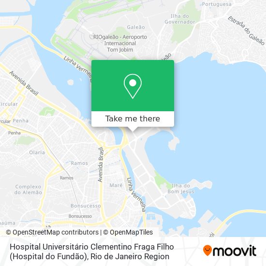 Hospital Universitário Clementino Fraga Filho (Hospital do Fundão) map