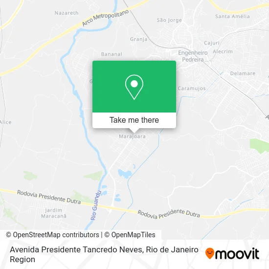 Avenida Presidente Tancredo Neves map