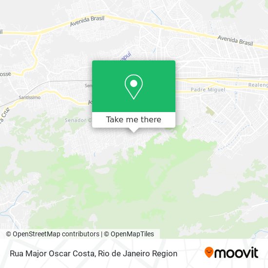 Mapa Rua Major Oscar Costa