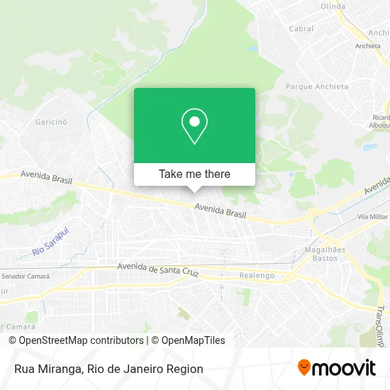 Rua Miranga map